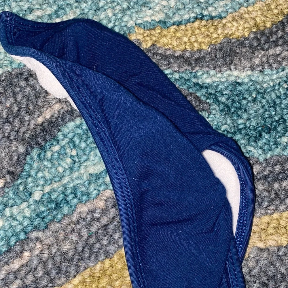Navy Blue Bandana Bib with Snap Closures Kyte Baby